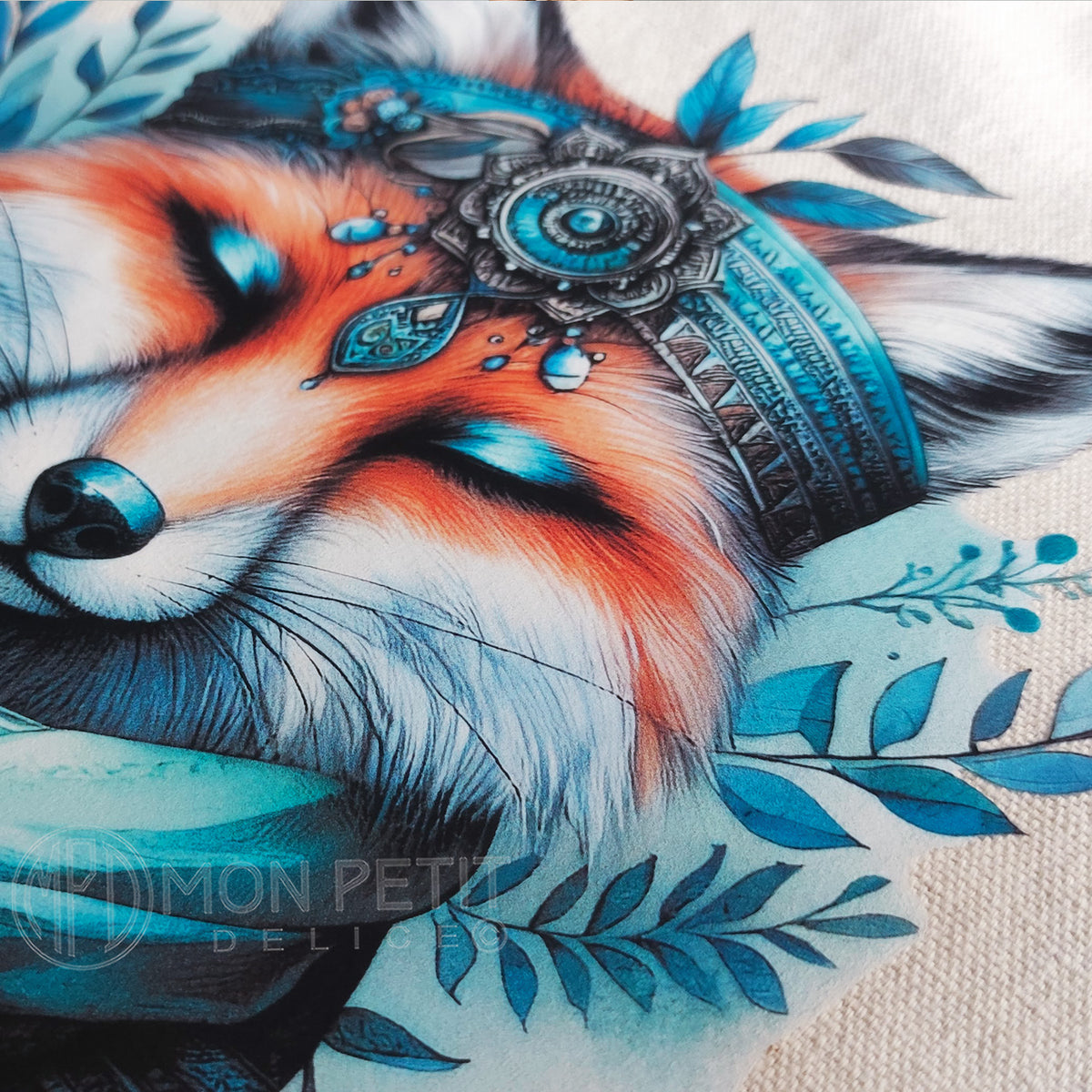 Bohemian Fox tote bag, 100% cotton