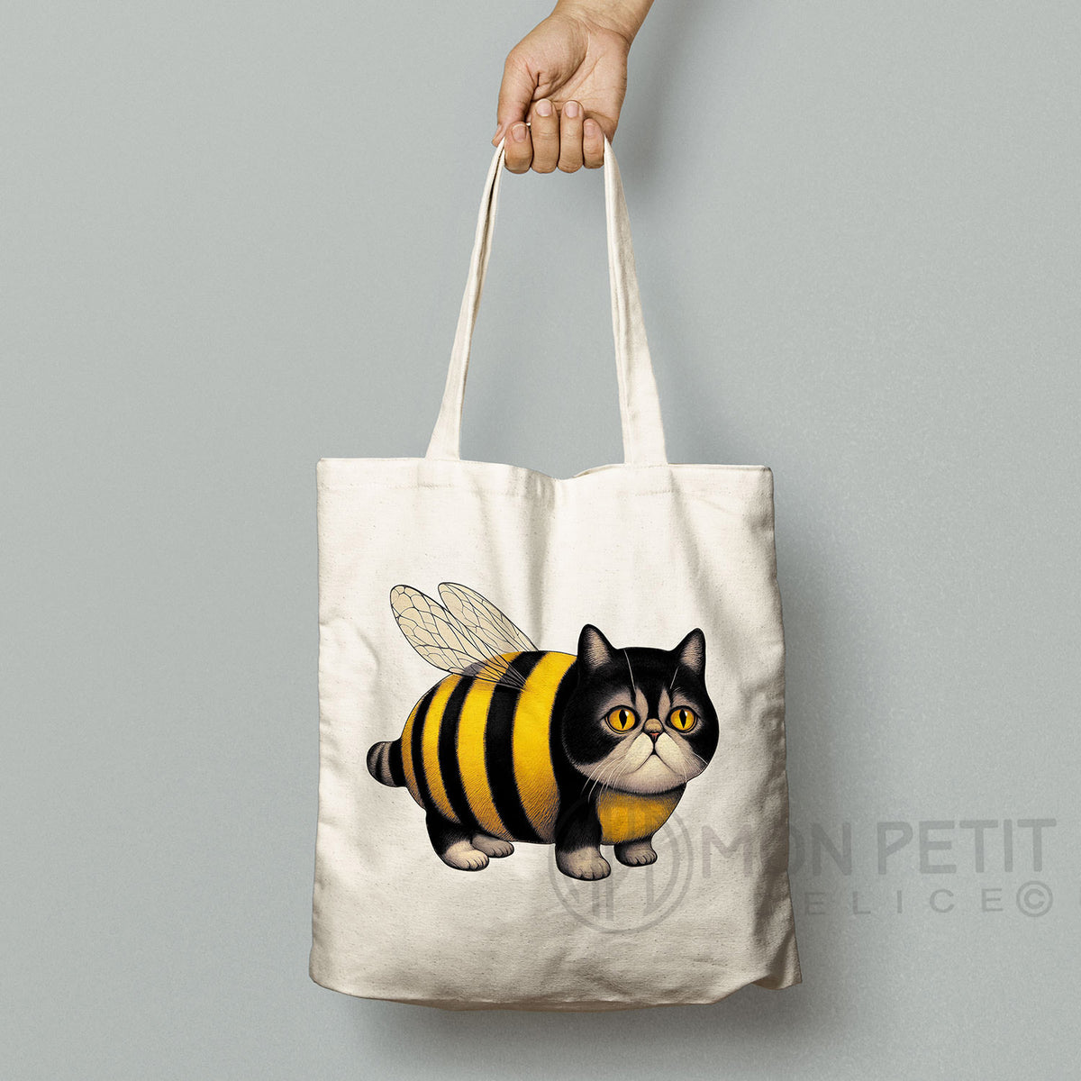 Tote Bag "Chat Bourdon" 100 % Coton Recyclé
