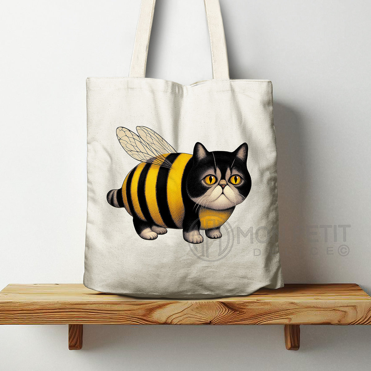 Tote Bag "Chat Bourdon" 100 % Coton Recyclé