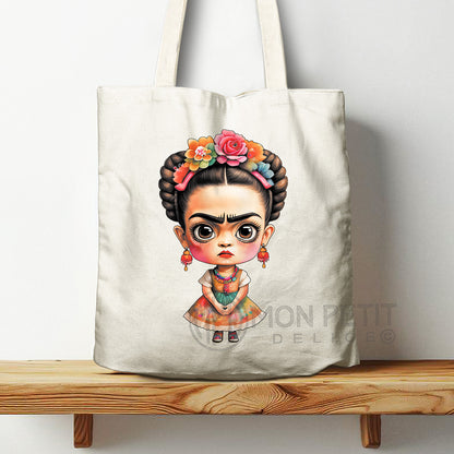 Tote Bag Frida Kahlo 100% Recycelter Baumwolle 