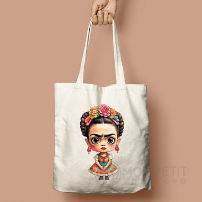 Tote Bag Frida Kahlo 100% Recycelter Baumwolle 