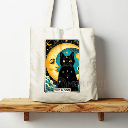 Tote Bag Carte du Tarot "La Lune" 100% coton recyclé