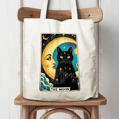Tote Bag Carte du Tarot "La Lune" 100% coton recyclé