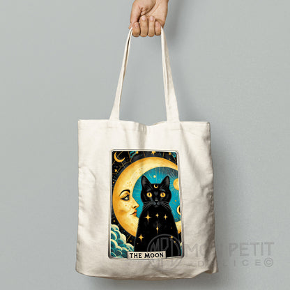 Tote Bag Carte du Tarot "La Lune" 100% coton recyclé